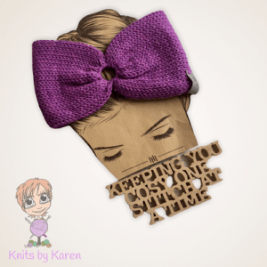 Medium Weight Machine-Knitted Headwrap with Carabiner