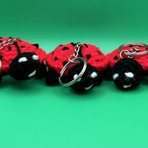 Cute Bright Ladybird Keyring – UKCA Safety Tested