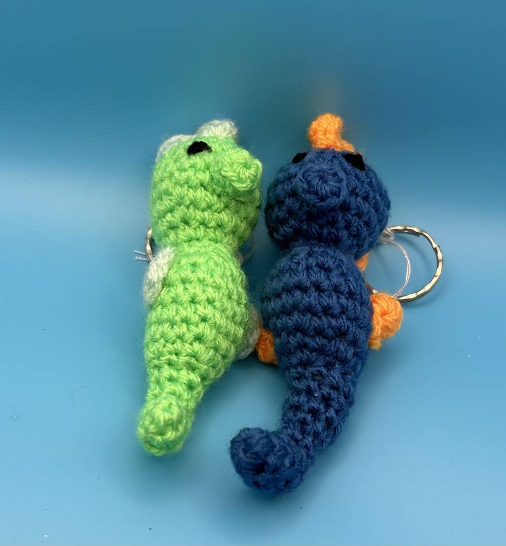 Adorable Crochet Seahorse Keyrings - UKCA Tested - Image 2