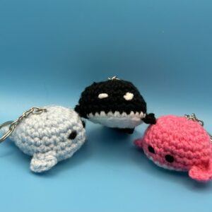 Whale Keyrings in Multiple Colors – UKCA Tested