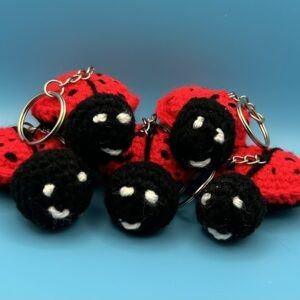 Cute Bright Ladybird Keyring – UKCA Safety Tested