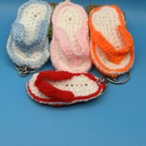 UKCA Safety Tested Flip Flop Keyring in Various Colors