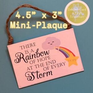 Rainbow quote Kindness Set. Mini-Plaque, Keyrings/Bag Charm and Sticker Sheet.