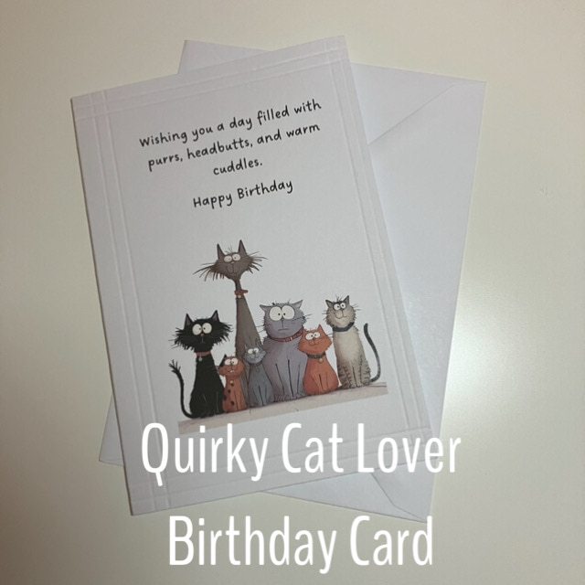 Curious Cats Gift Set- Quirky stationery set for Cat Lovers. - Image 6