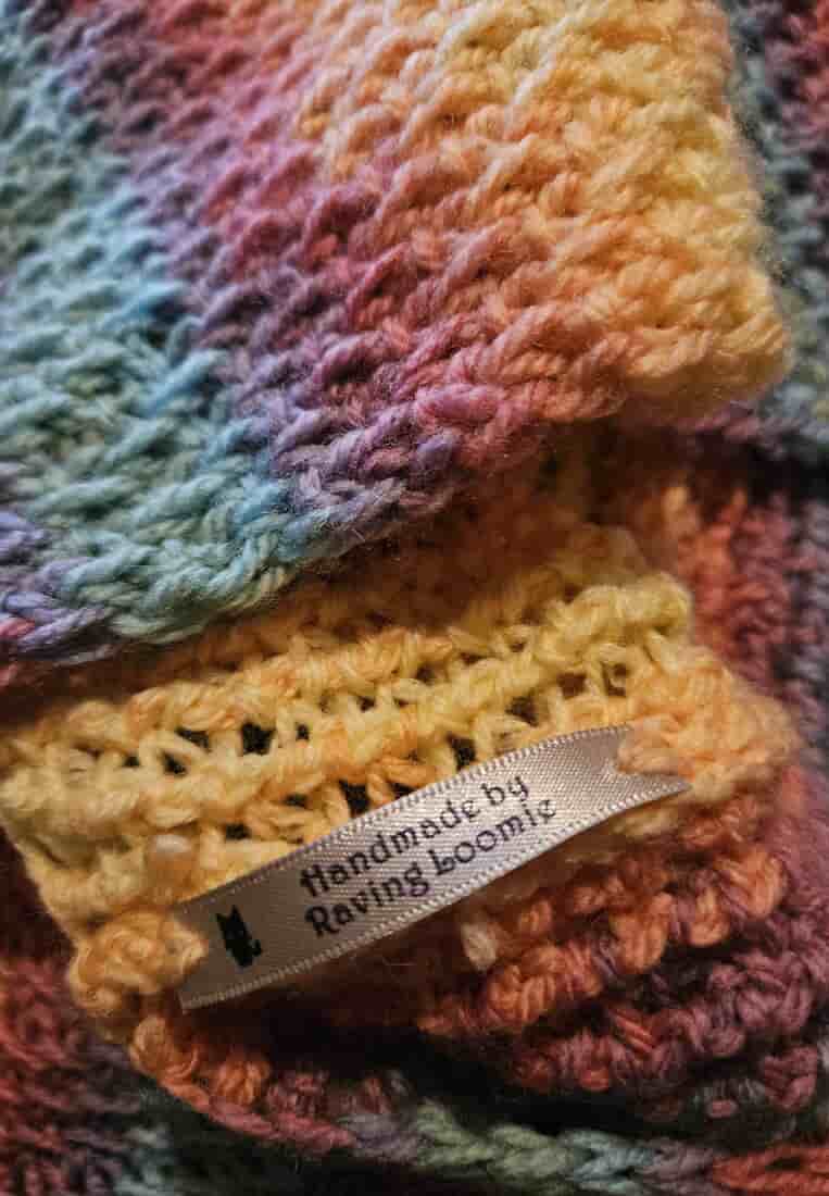 Rainbow snood COMMISSION PIECE - Image 6