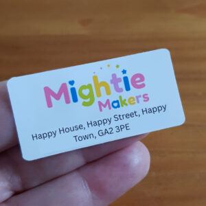 Personalised Return Address Business Stickers