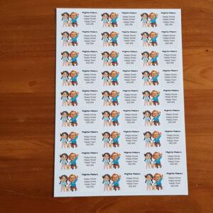 Personalised Return Address Labels Using Your Cartoon Avatar