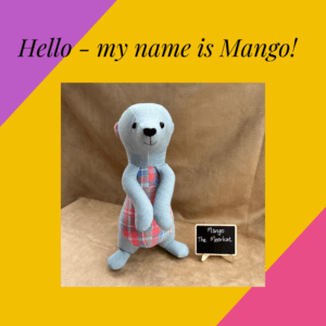 Mango the Meerkat Memory Softie – Handmade from Sentimental Clothing