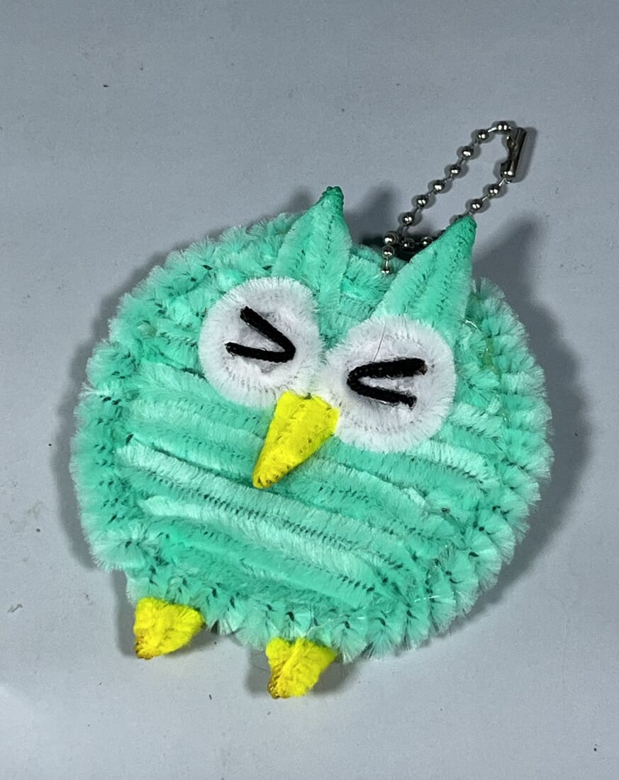 Fuzzywire Owl Keychain/Bag Charm