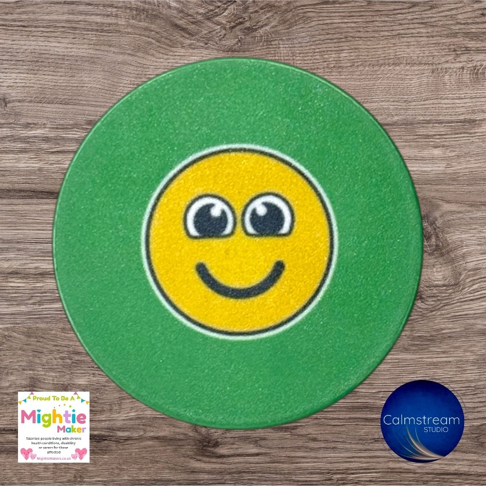 Double-Sided Communication Token for Children - Visual Yes/No or Happy/Sad Indicator - Image 2