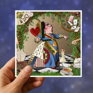 Queen card bokeh background