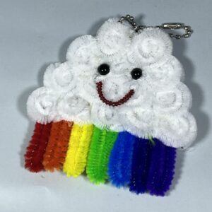 Colourful Fuzzywire Rainbow Keychain/Bag Charm