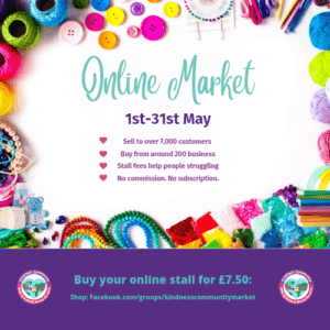 Virtual Kindness Community Market on Facebook Group with over 7000 Customers