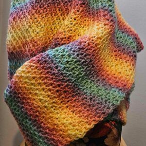 Rainbow snood COMMISSION PIECE
