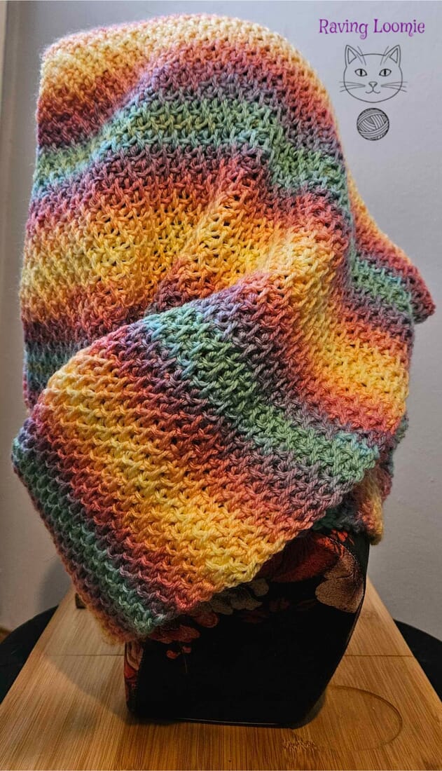 Rainbow snood COMMISSION PIECE - Image 2