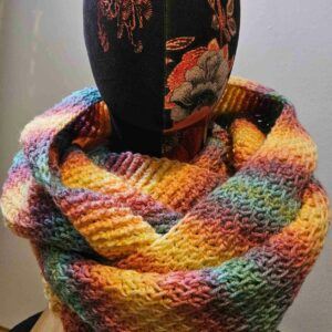 Rainbow snood COMMISSION PIECE
