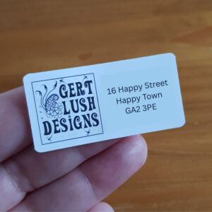 Personalised Logo Return Address Labels Branded For Your Business