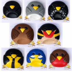British Garden Bird Keepsake Stones – Handmade Polymer Clay Pocket Tokens by Lollygag