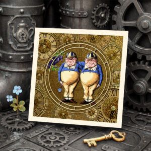 Tweedledee and dum steampunk setting