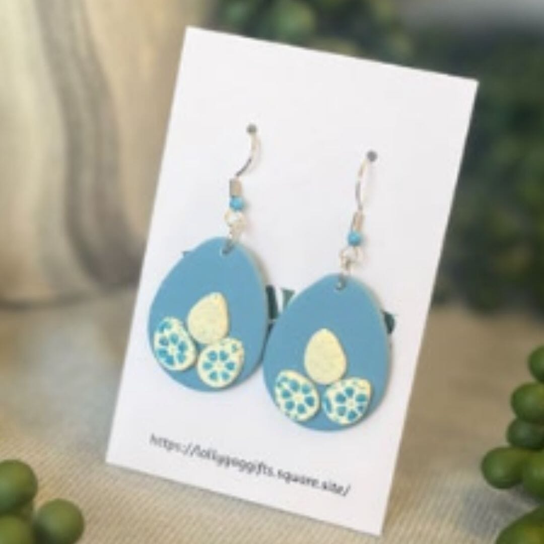 Eggstravaganza Collection Easter Earrings – Handmade Polymer Clay Egg Drop Statement Jewellery UK - Image 4