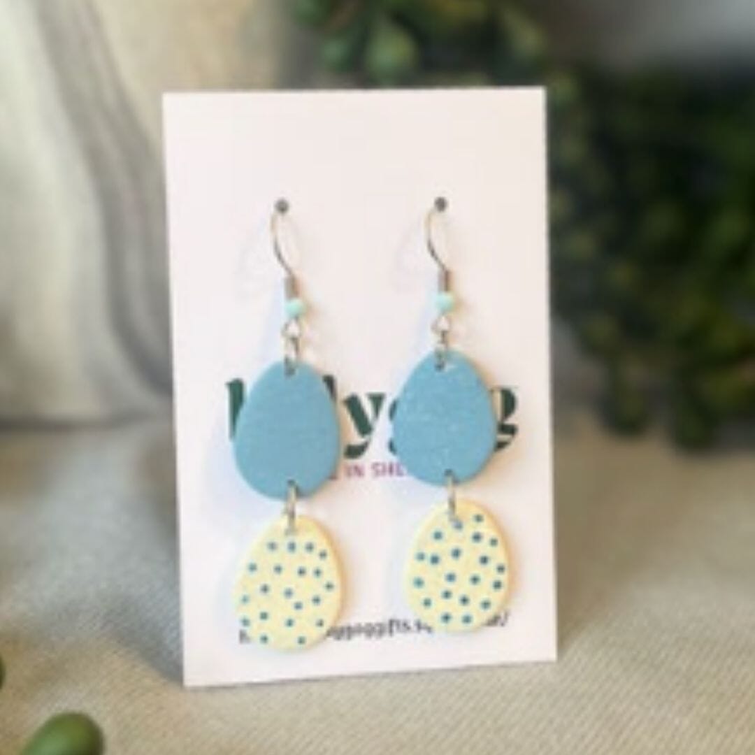 Eggstravaganza Collection Easter Earrings – Handmade Polymer Clay Egg Drop Statement Jewellery UK - Image 5
