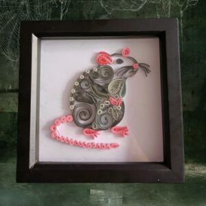 Quilled Framed Rat