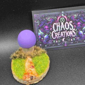 Hand Painted Purple Mushroom on Wood Slice Indoor Decoration