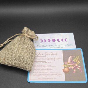 Natural Sleep Time Pouch with Lavender, Passion Flower, Lemon Balm, and Chamomile