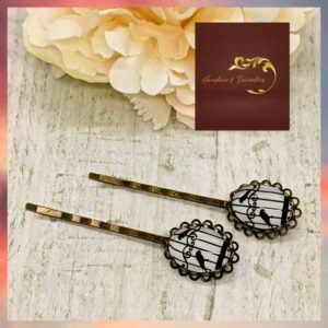 Birdcage Hair Pins, Vintage Bird Bobby Pins, Antique Bronze Hair Grips, Bird Silhouette Hair Accessories, Cottagecore Hair Clips, Handmade Gift.