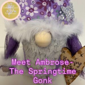 Ambrose – The Springtime Gift Gonk, Collectible Art Doll Decorative Ornament (selling in aid of Fibromyalgia Awareness)