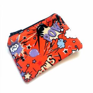 Comic Pop Art Zipper Pouch - Bold Coin Purse And Small Essentials Organiser