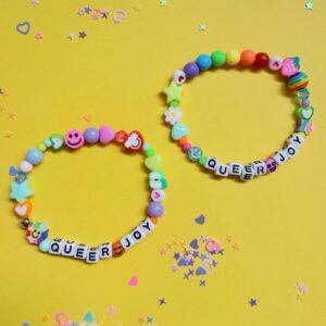 Queer Joy Beaded Bracelet – Handmade Colourful LGBTQIA+ Pride Jewellery