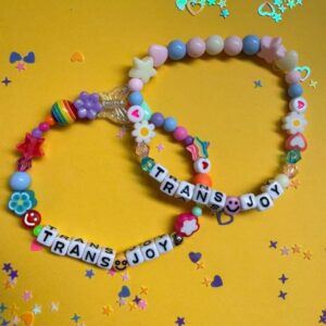 Trans Joy Colourful Beaded Bracelet