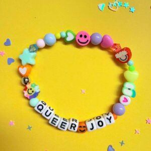 Queer Joy Beaded Bracelet – Handmade Colourful LGBTQIA+ Pride Jewellery