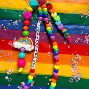 Queer and Proud bag charm