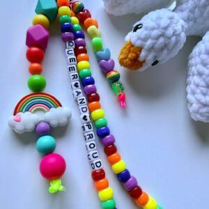 Queer and Proud bag charm