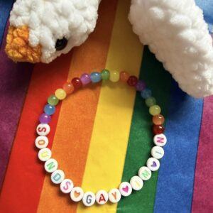 Sounds Gay I’m In beaded bracelet