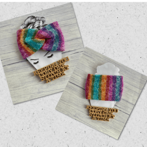 Colourful Chunky Hand Knitted Twisted Headwrap