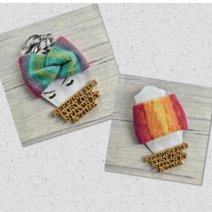 Colourful Chunky Hand-Knitted Twisted Headwrap