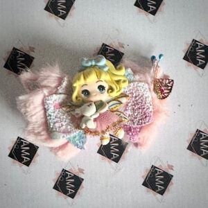 Bunny Fairy Hair Bow for Girls – Easter Toddler Hair Clip