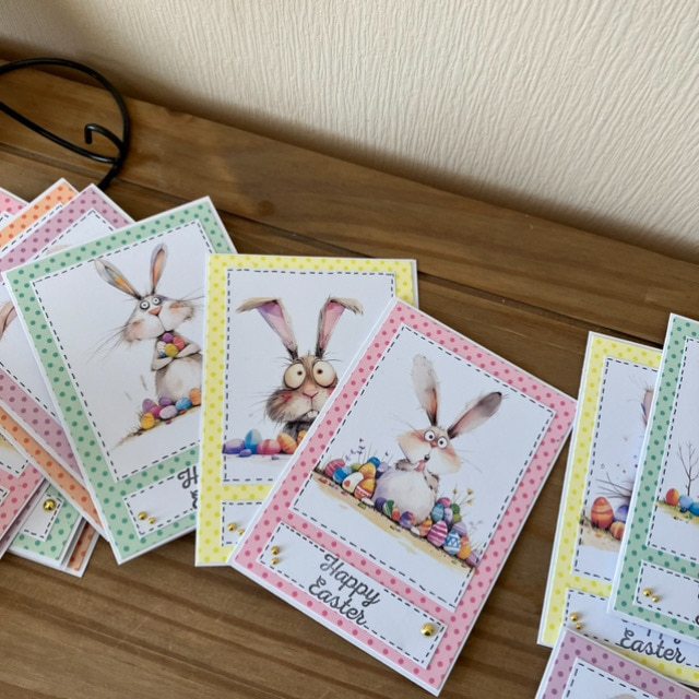 Pack of 5 Quirky Bunny Cards. A6 Cards with envelopes - Image 6