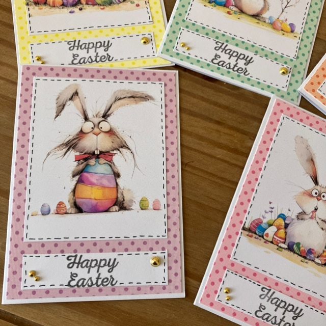 Pack of 5 Quirky Bunny Cards. A6 Cards with envelopes - Image 7