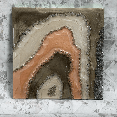 Geode Resin Artwork - Image 4