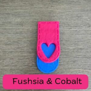 Handmade Polymer Clay Bookmark – Leather Look Heart Bookmark – Colourful Page Holder for Book Lovers – Unique Gift for Readers