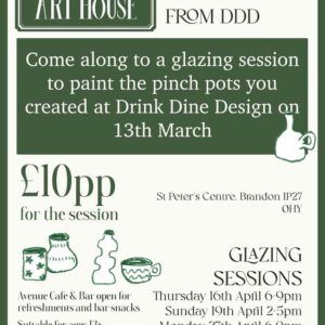 Glazing Session Add On – Drink Dine Design