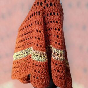 Sparkling Crocheted Poncho for Stylish Elegance