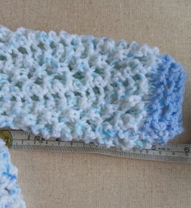 Hand-knitted baby jumper with hood. Approx 0 to 3 mths. All proceeds to The Stroke Association - Image 6