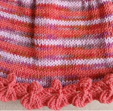 Hand- knitted sleeveless baby cardigan. Approx 6 to 9 mths. All proceeds to The Stroke Association - Image 3