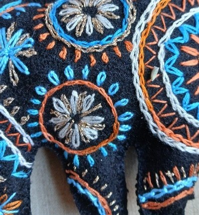 Made to order.Black cat decoration. Hand embroidered and filled with lavender. All proceeds to The Stroke Association - Image 4
