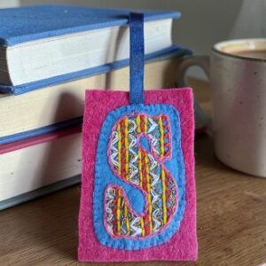 Personalised hand embroidered letters. Made to order. All proceeds to The Stroke Association.